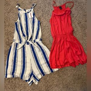 (2) Women’s Size Small Rompers